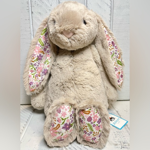 Jellycat London Blossom Beige Bunny Petal Medium Collectible